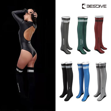 2mm Women's Over Knee Thigh High Socks